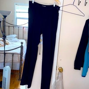 Long tall sally navy blue with stripes dressing pants